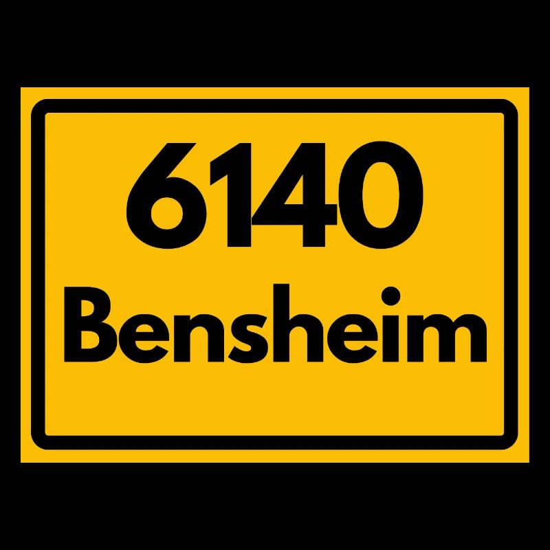 ALTE POSTLEITZAHL PLZ RETRO 6140 BENSHEIM HEIMAT