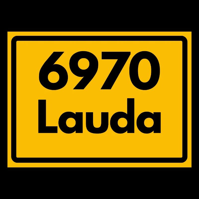 OLD POSTCODE ZIP CODE RETRO 6970 LAUDA HEIMATSTOLZ