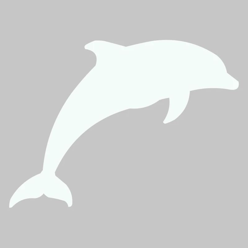 Leuchtender Delfin Silhouette