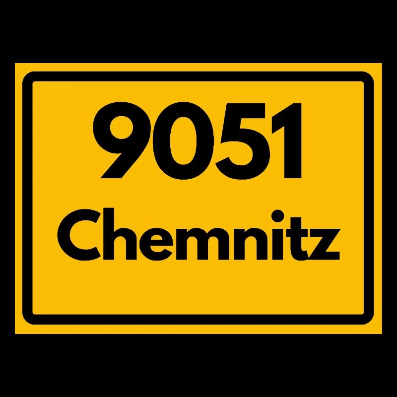 9051 CHEMNITZ SACHSEN RETRO ALTE POSTLEITZAHL PLZ