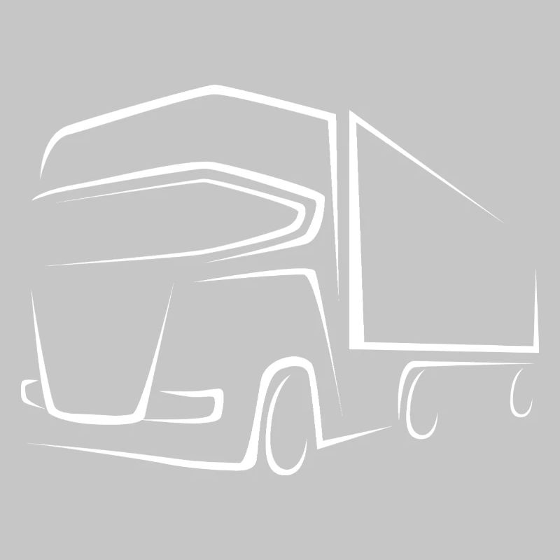 Chauffeur de camion - Dessin de conception de camion