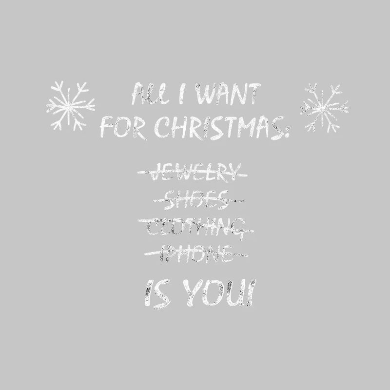 Christmas wish: You instead of stuff