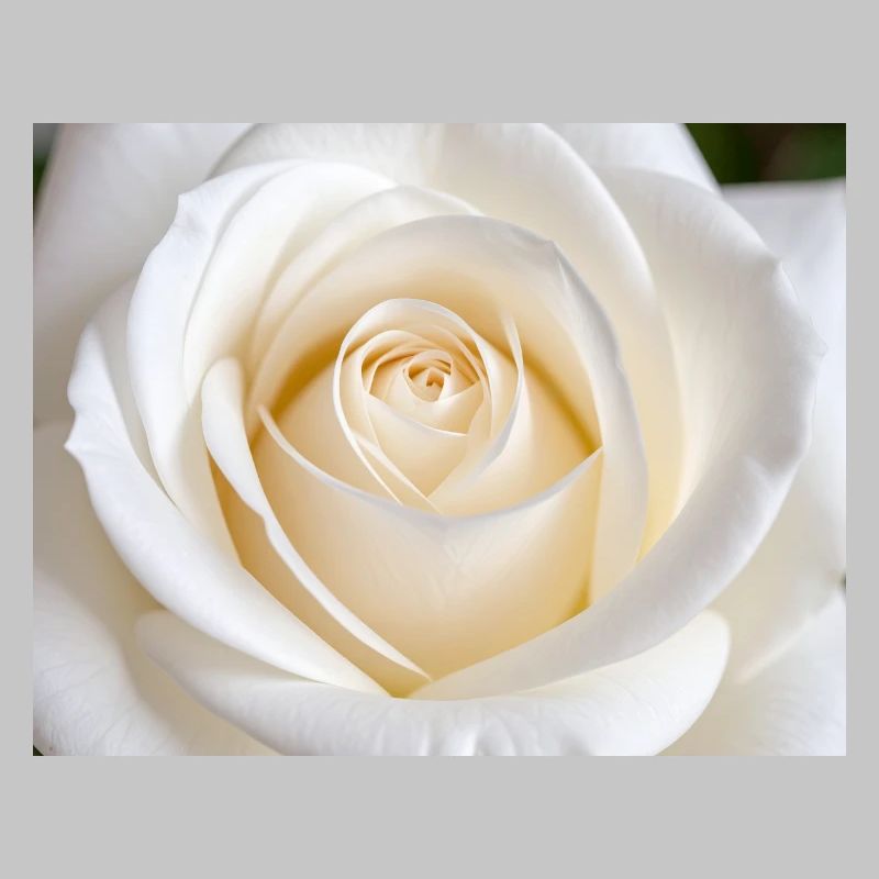 Rose Blanche Épurée pour Impression