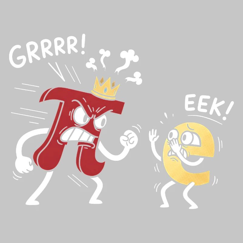 Mathematik Konstanten Pi bedroht e Comic