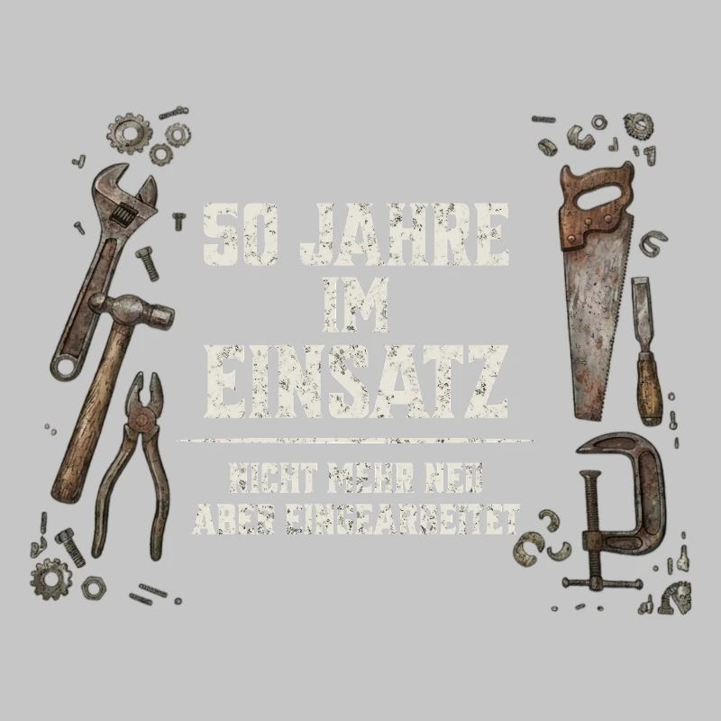 50. Geburtstag Handwerker Geschenk Werkzeug Spruch
