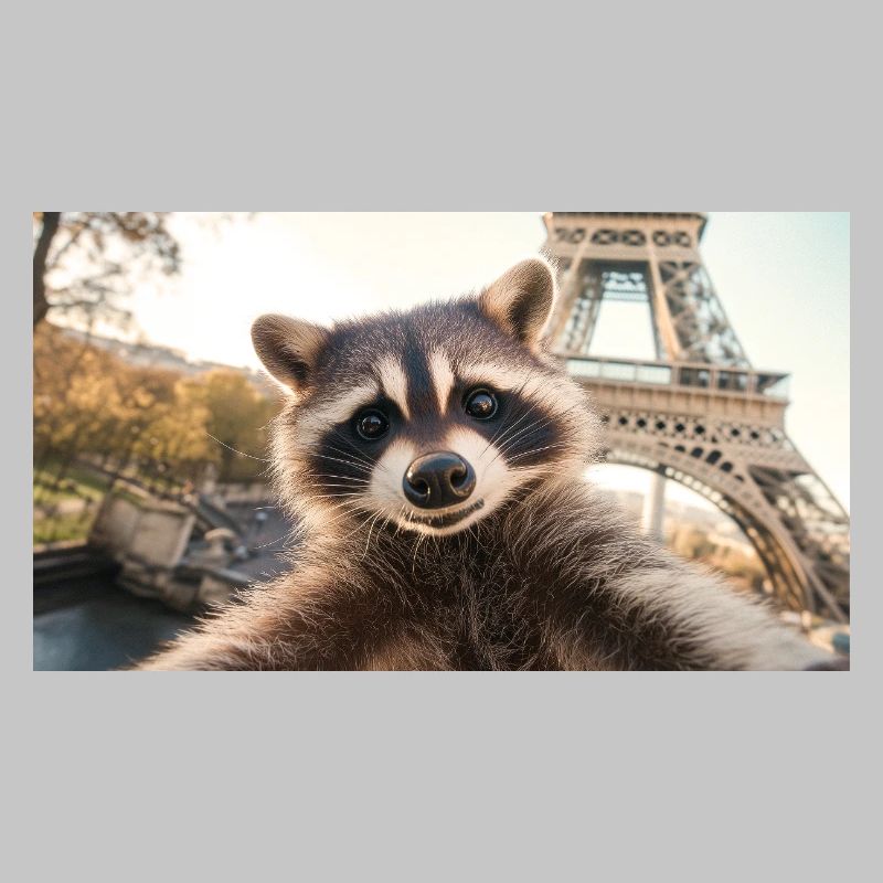 Waschbär in Paris
