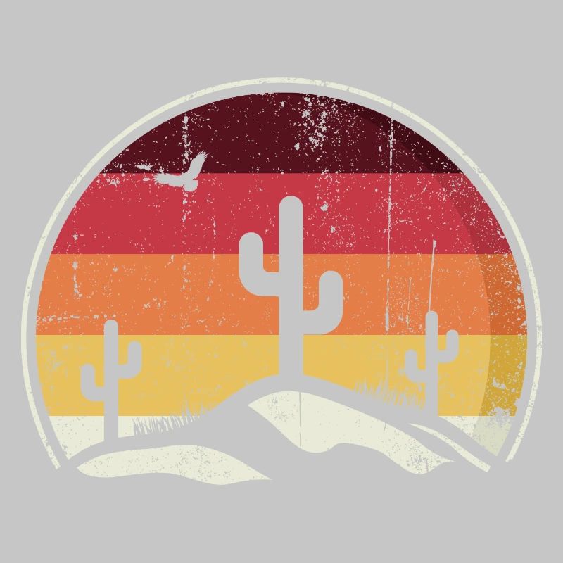 Desert Sunset Cacti Circle