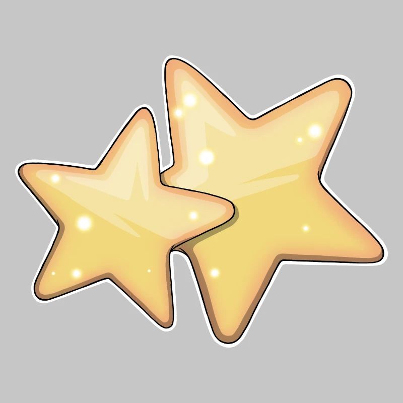 Glowing Starry Pattern Design for Apparel