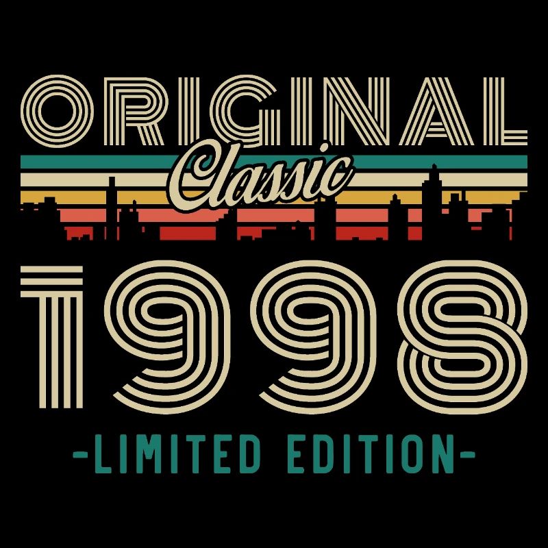 Original 1998 Vintage Retro Birthday Gift