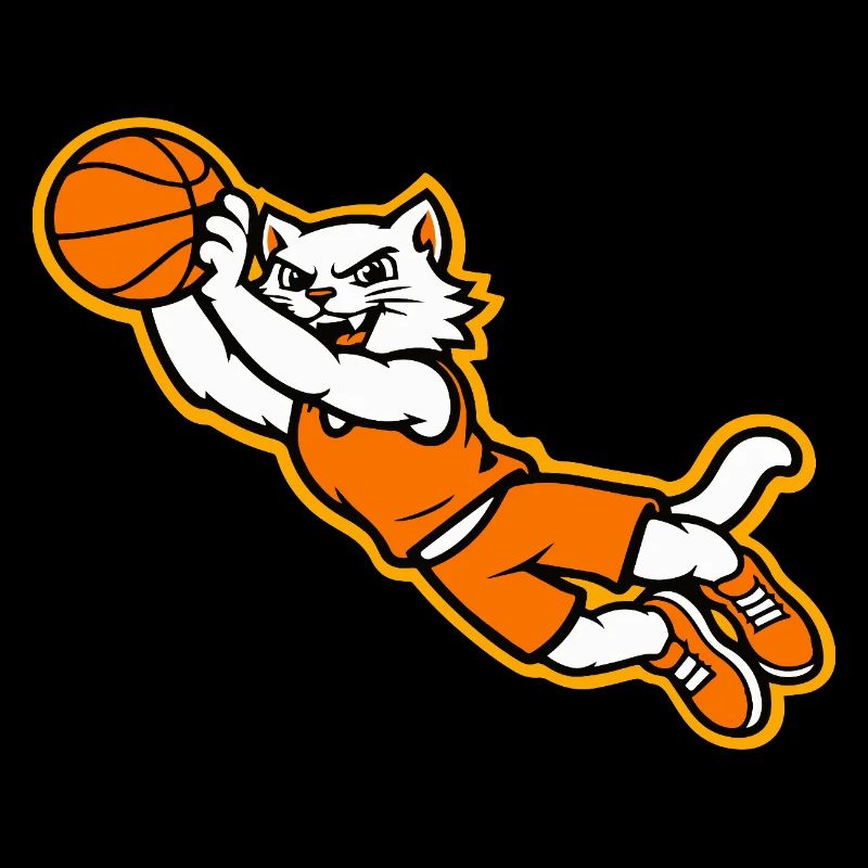 Wildcat-Basketball Flying Dunk Maskottchen