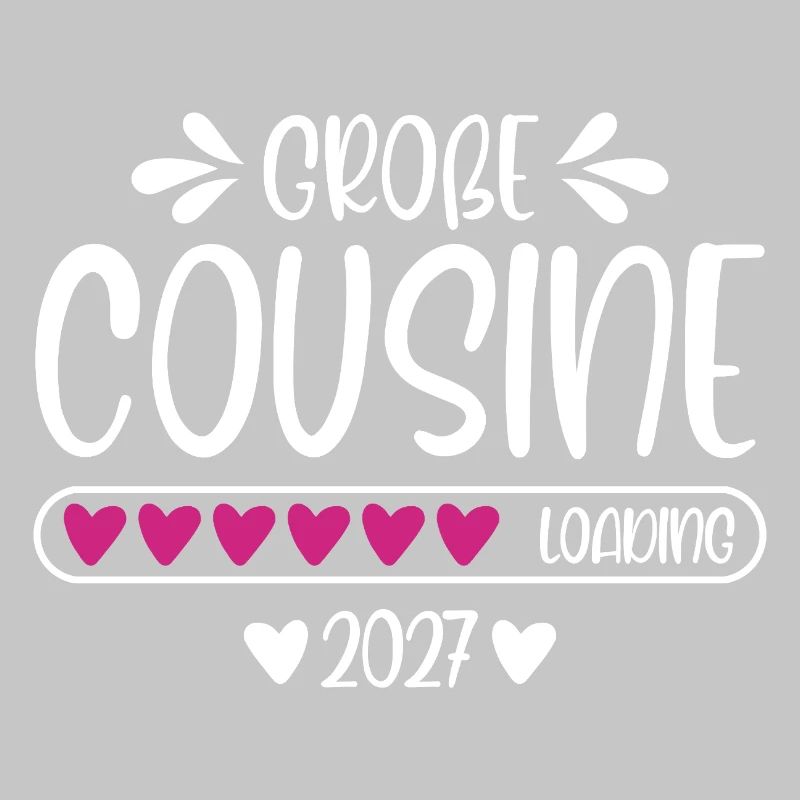 Große Cousine 2027 loading Herzchen Ladebalken