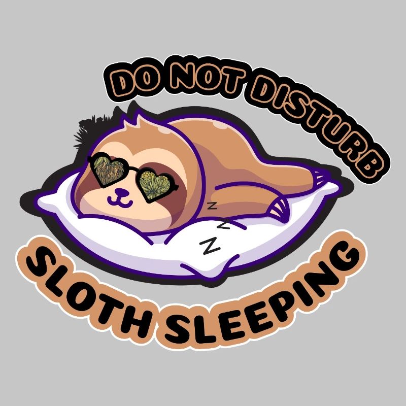 Do Not Disturb Sloth Sleep