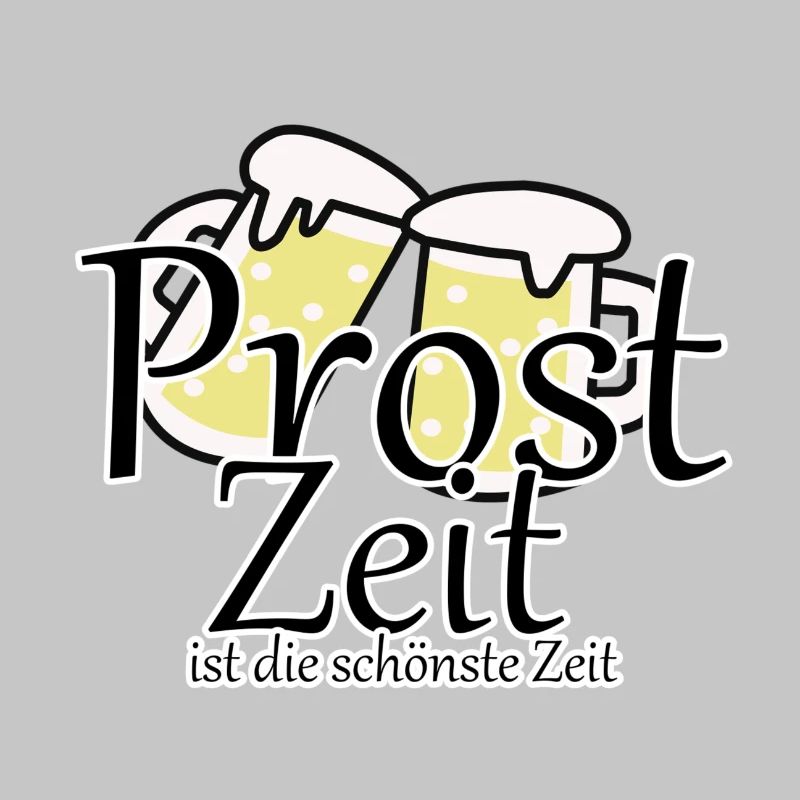 Prost Bier Biergarten Spruch