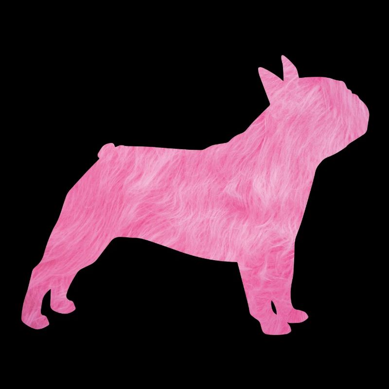 Carlin Chien à fourrure duveteuse Maître Maîtresse rose