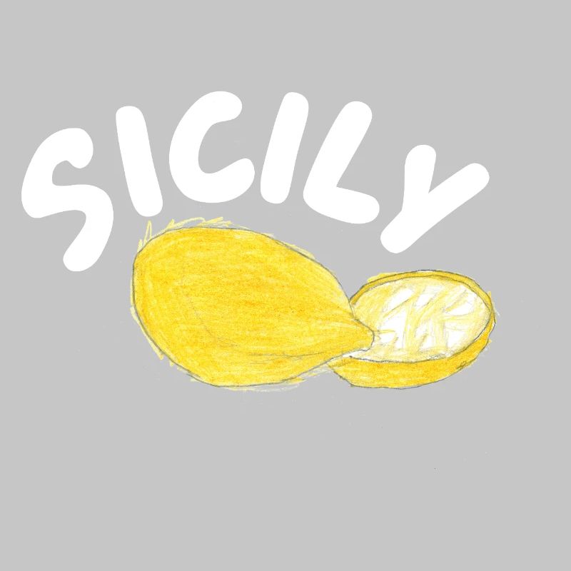 Illustration des citrons de Sicile - Sicile