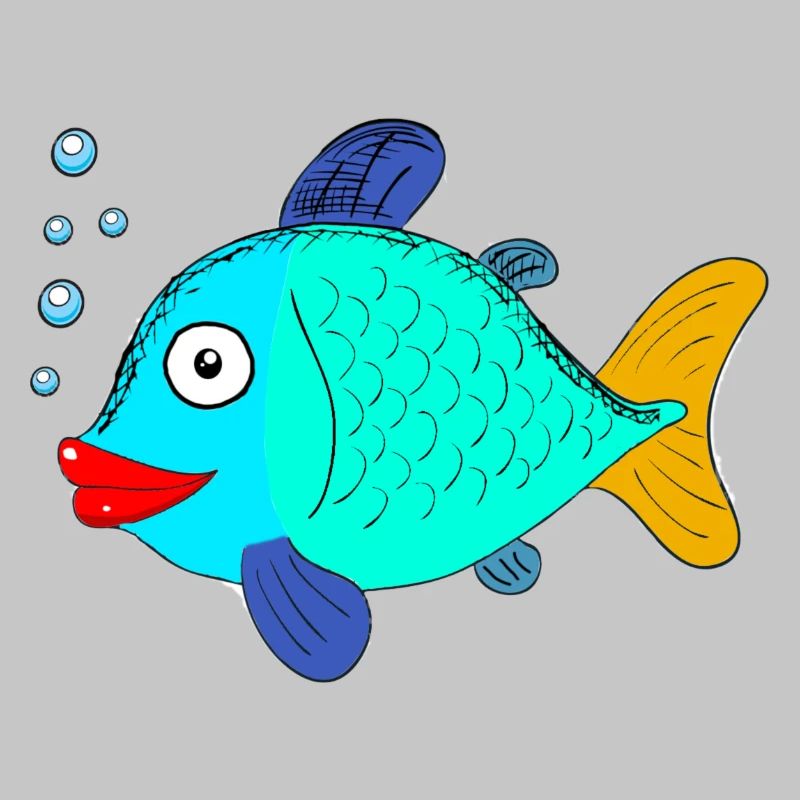 fish with blubber bubbles