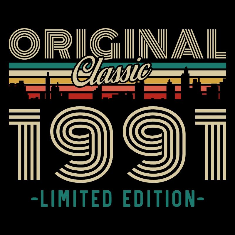 Original 1991 Vintage Retro Geburtstagsgeschenk