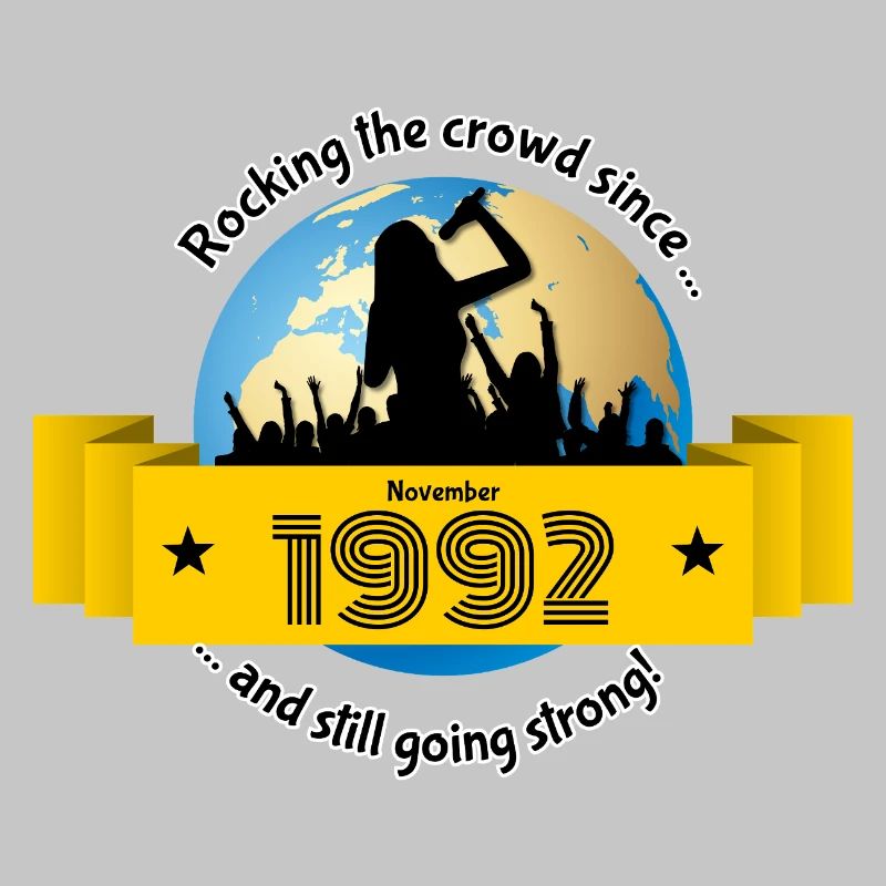 33. Geburtstag Rocking the crowd since 11/1992