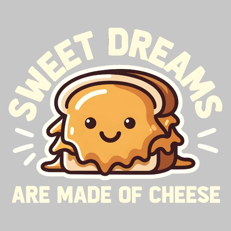 Les doux rêves sont faits de sandwich mignon au fromage