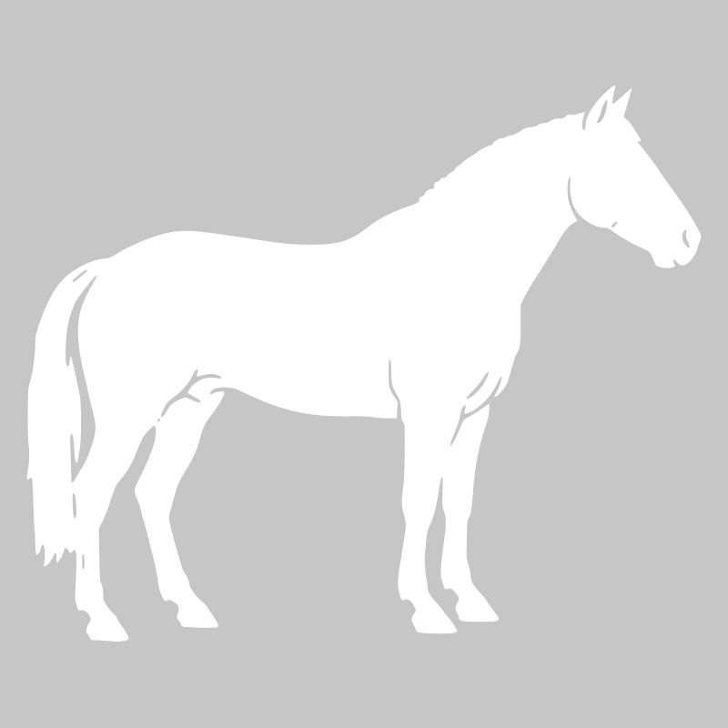 Horse Silhouette Standing Riding Vector
