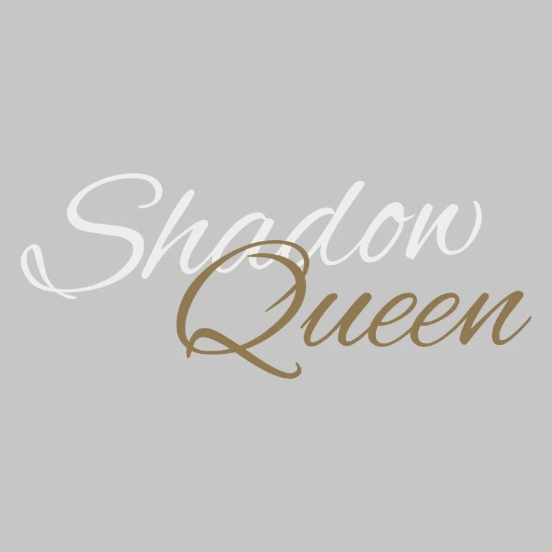 Shadow Queen Golden Cursive Script