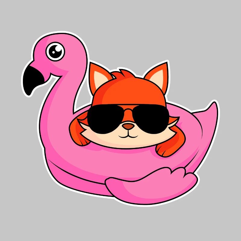 Fox dans la conception de flamants