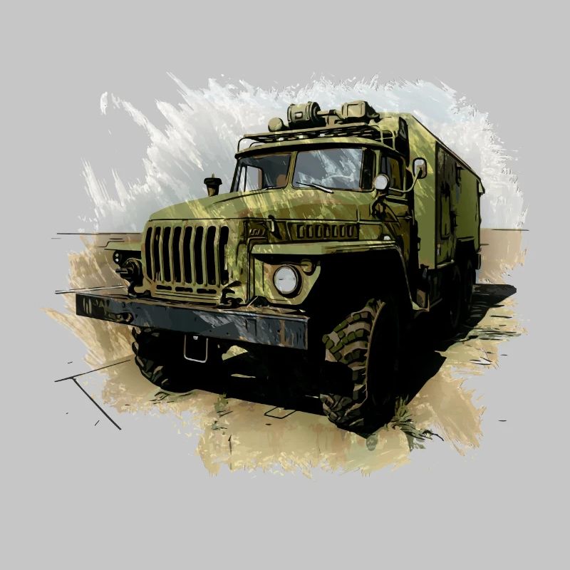 URAL 4320 avec corps de caisson