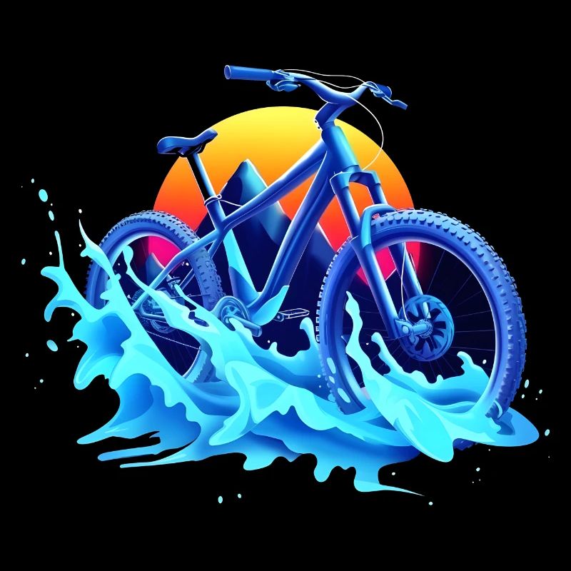 Mountainbiken Vaporwave