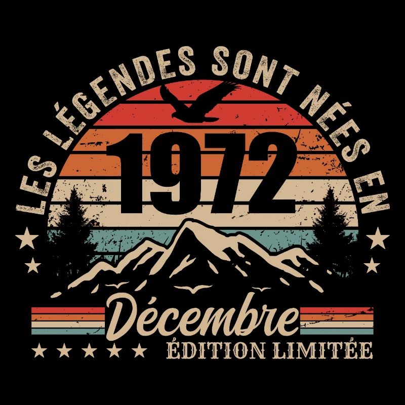 Rétro Décembre 1972 - Cadeau 53 Ans