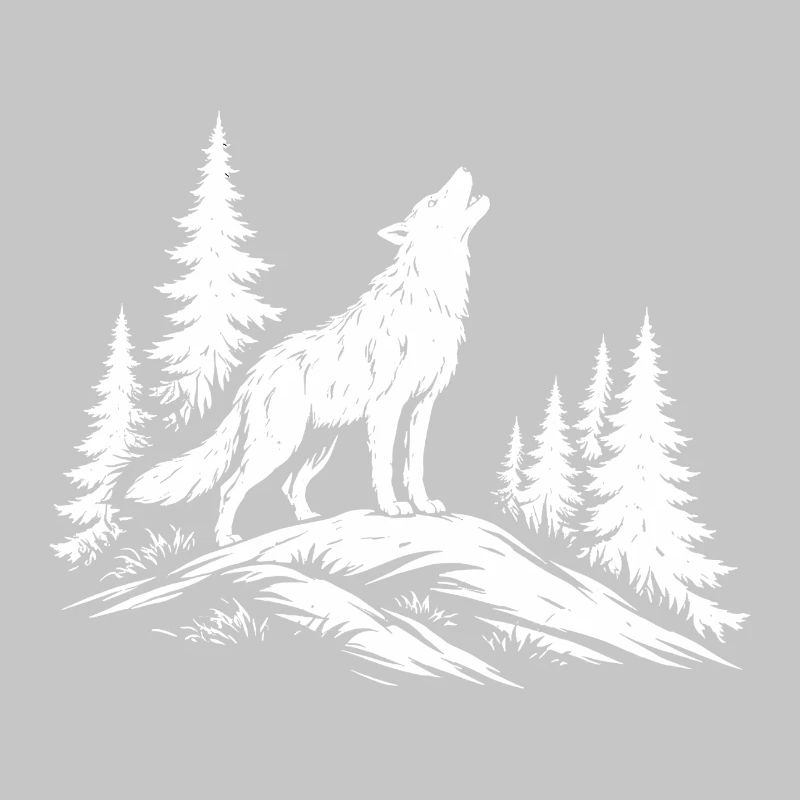 Heulender Wolf