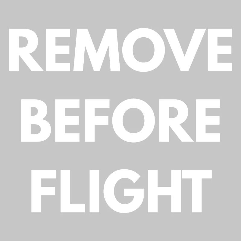 REMOVE BEFORE FLIGHT