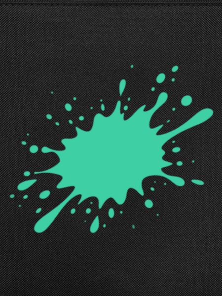 Turquoise paint splash