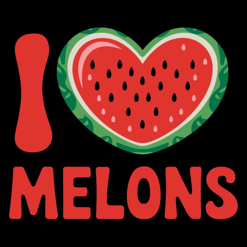 J’adore Melons Cœur Pastèque Fun d’été