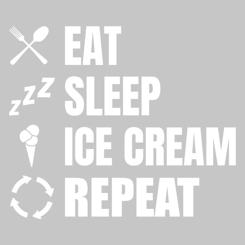 Manger de la crème glacée Sleep Répéter