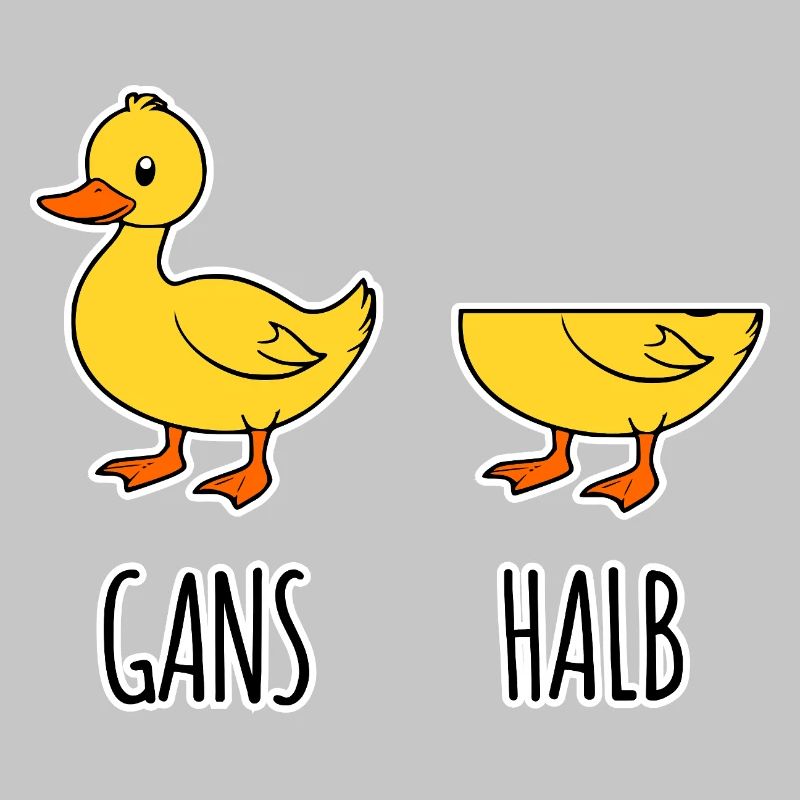 Goose - Half - Whole Goose Half Goose Flat Joke HAHA