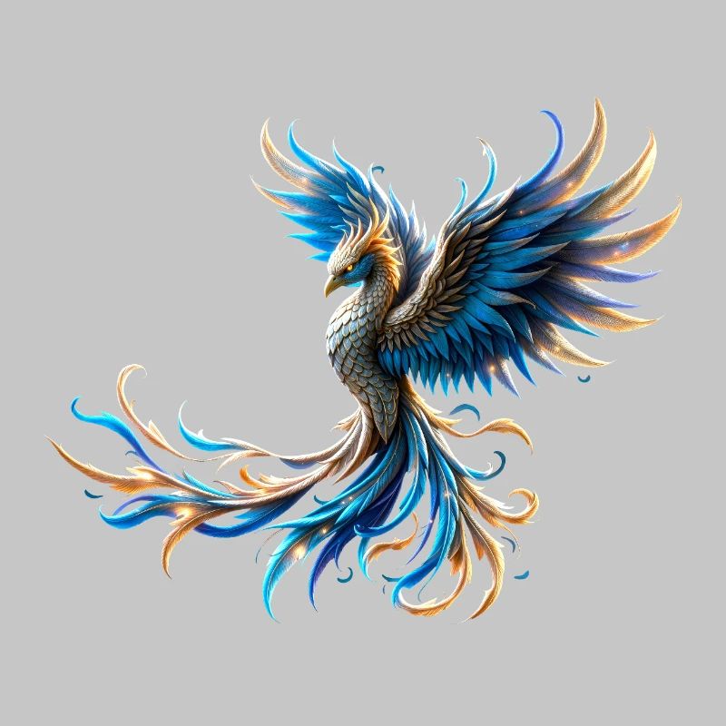 Fire Blue Phoenix