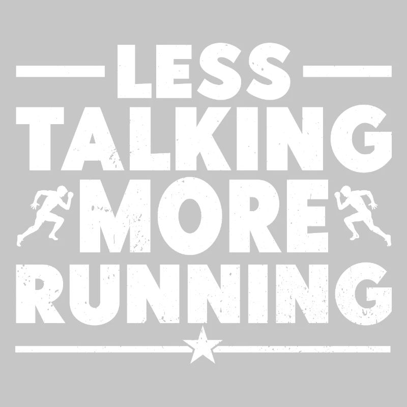 Marathon Runner Less Talking More Running Gift