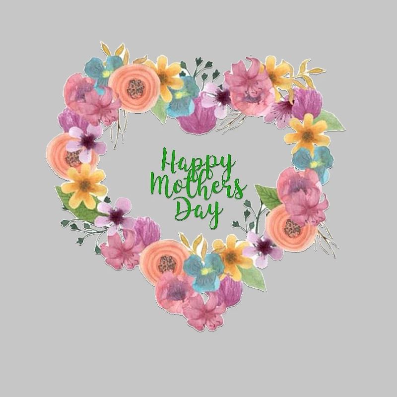 Blumenherz Muttertagsdesign