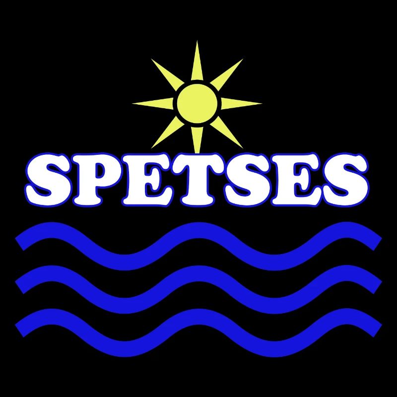 Emblème du soleil et des vagues de l’île de Spetses