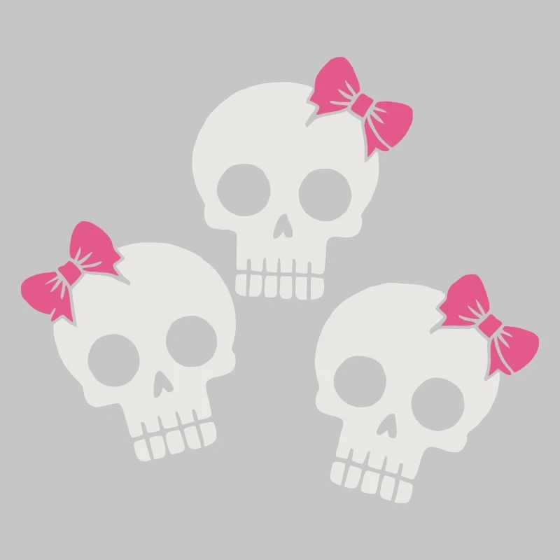 Cute Skull with Bows