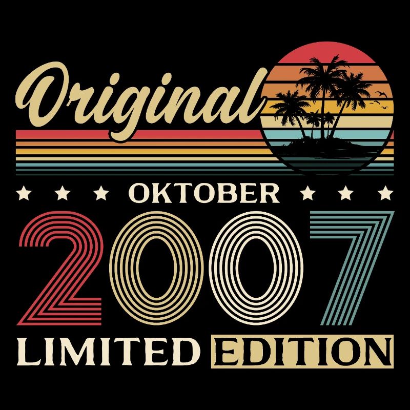 18th Birthday Original October Vintage 2007