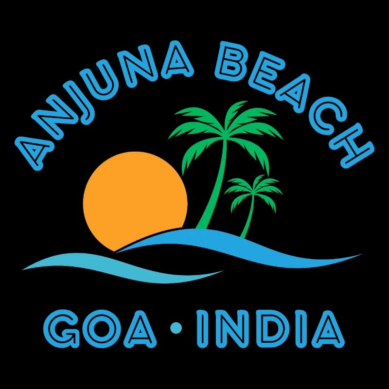 Plage d’Anjuna Goa Coucher de soleil