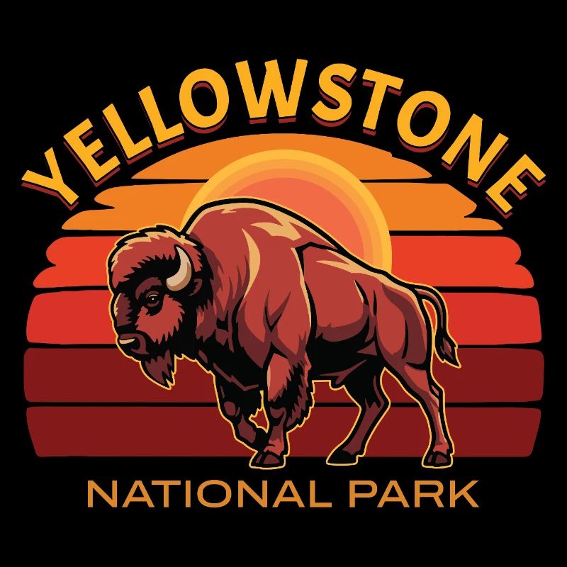 Bisons de buffle du parc national de Yellowstone