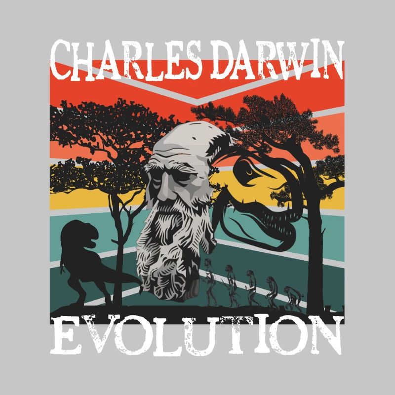 Idée cadeau textile Charles Darwin Evolution