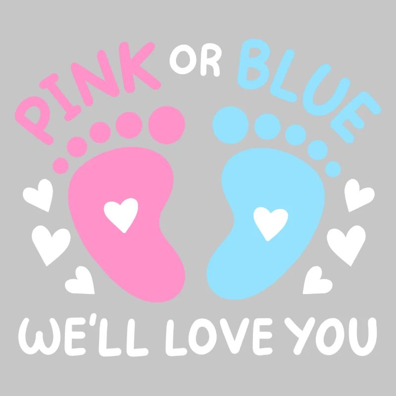 Passend Pink oder Blaue Gender Reveal Party