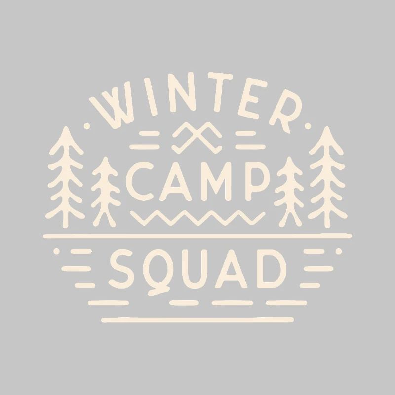 Wintercamp Squad Camping Ausflug Mountain Camper