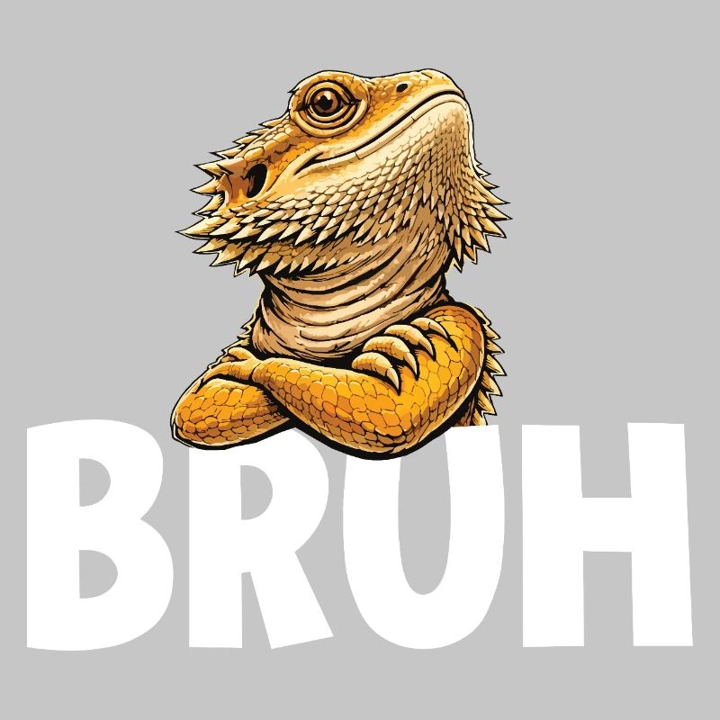 Bruh Pogona Dragons Barbus Meme drôle