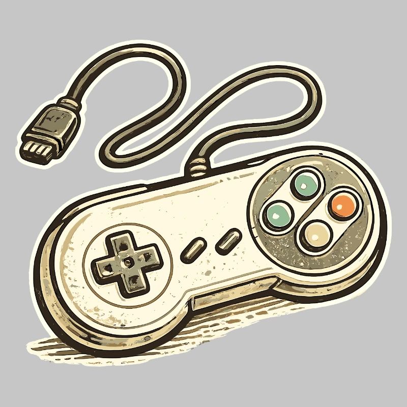 Retro Game Controller Graphics