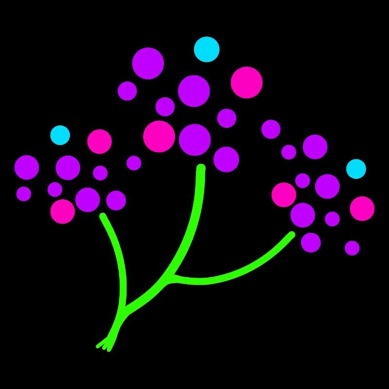 Neon Blossom Branch