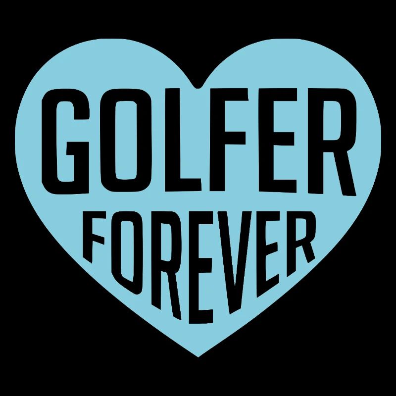 Golfer Forever Herzdesign